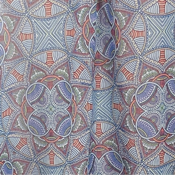 La VIE EN ROSE AQUA Chiffon Sheer Bathing Suit CoverUp Sleeveless Dress Size XS - Picture 6 of 11